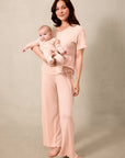 blush pointelle baby sleep set product image