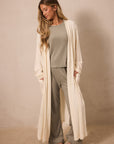 Cream Pointelle Robe