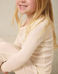 Cream Pointelle Toddler Sleep Set