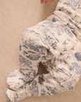 Bleu Toile Short-Sleeve Baby Sleep Set