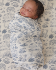 Bleu Toile Swaddle + Hat Set