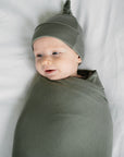 Basil Swaddle + Hat Set