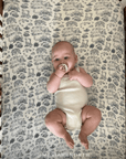 Bleu Toile Crib Sheet