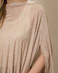 Cream Floral Nursing Cover