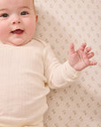 Cream Pointelle Baby Sleep Set