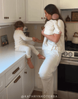 Cream Pointelle Toddler Sleep Set