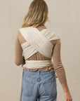 Cream Houndstooth Wrap