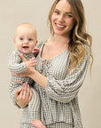 Green Gingham Baby Sleep Set