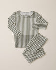 Green Gingham Toddler Sleep Set