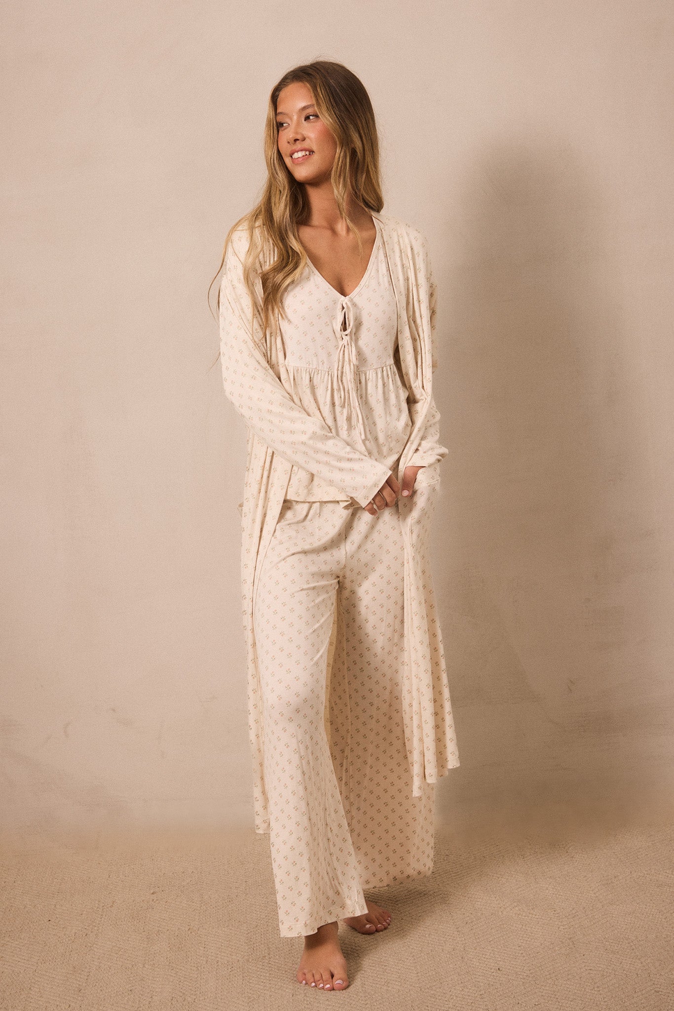 Blush Floret Robe