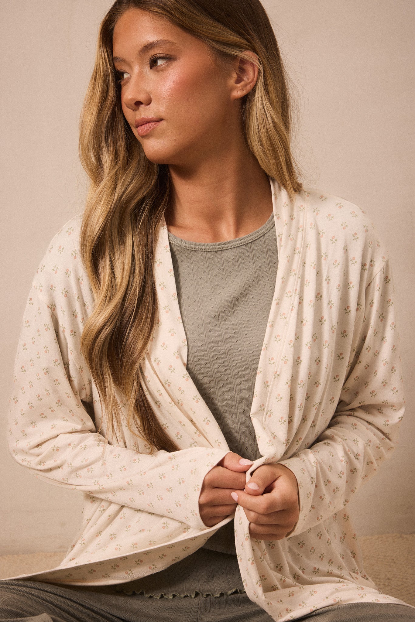 Blush Floret Robe