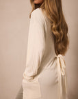 Cream Pointelle Robe