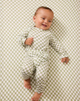 sage chequer baby sleep set product image