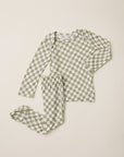 Sage Chequer Baby Sleep Set