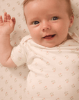 Blush Floret Short-Sleeve Baby Sleep Set