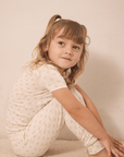 Blush Floret Short-Sleeve Toddler Sleep Set