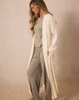 cream pointelle robe product image