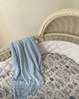 Bleu Toile Crib Sheet