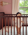 Bleu Toile Crib Sheet