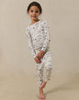 Image of Solly Baby's Bleu Toile Toddler Sleep Set.