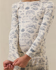 Bleu Toile Toddler Sleep Set