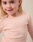 Blush Pointelle Toddler Sleep Set