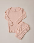 Blush Pointelle Toddler Sleep Set