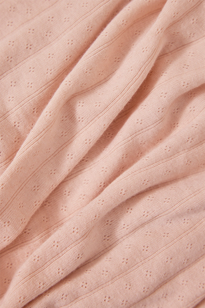 Blush Pointelle Toddler Sleep Set