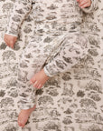 Charcoal Toile Baby Sleep Set
