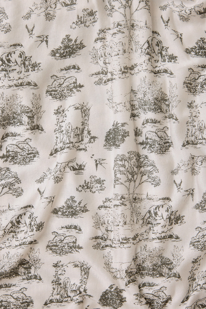 Charcoal Toile Baby Sleep Set