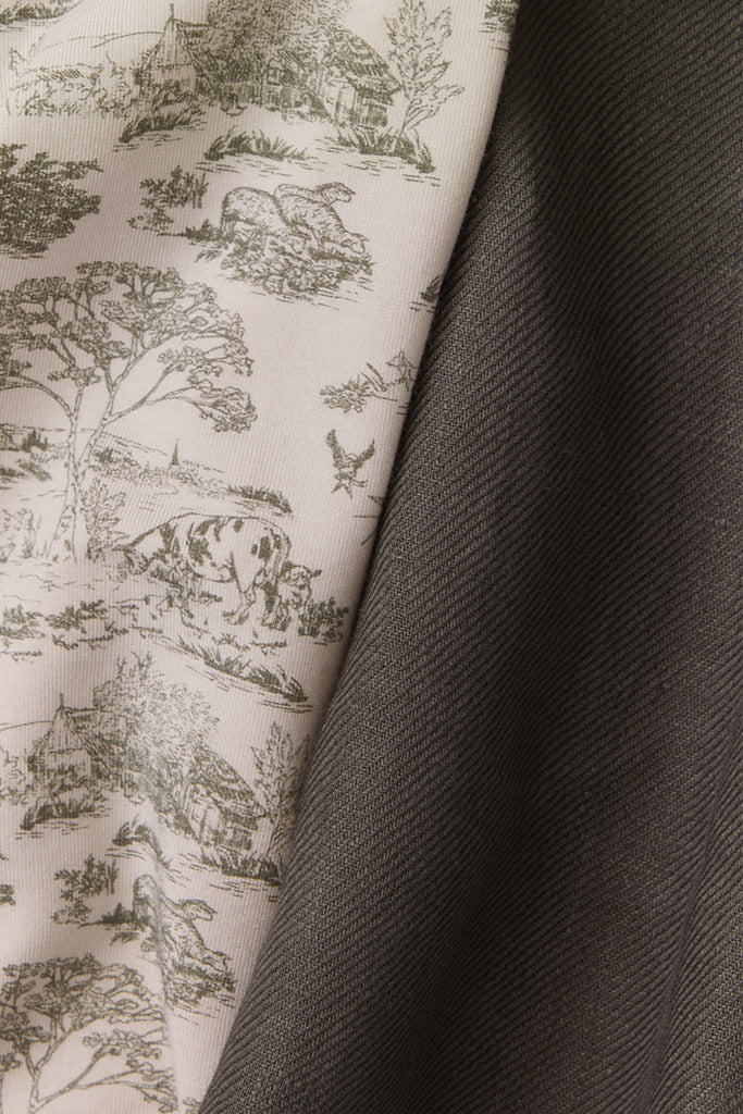 Charcoal Toile Soft Buckle Carrier