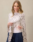 Charcoal Toile Nursing Cover
