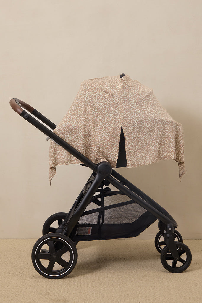 Cream Floral Nursing Cover