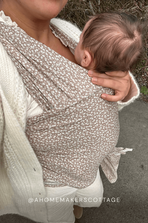 Cream Floral Wrap