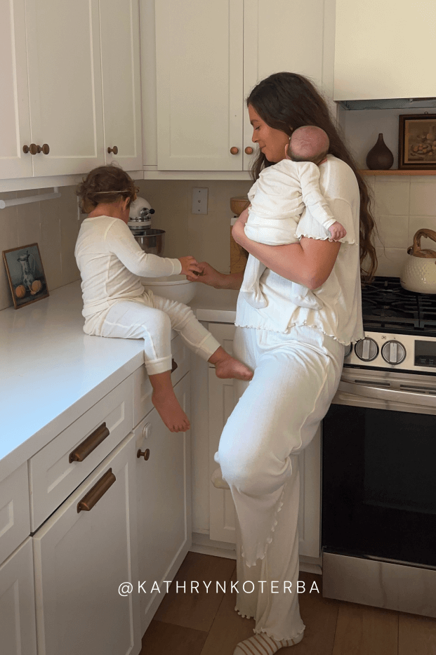 Cream Pointelle Toddler Sleep Set