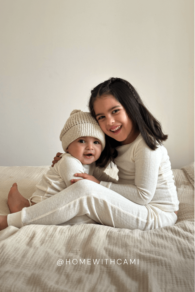 Cream Pointelle Baby Sleep Set