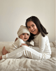 Cream Pointelle Baby Sleep Set
