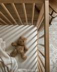 Driftwood Stripe Crib Sheet