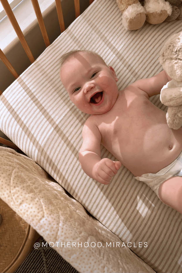 Driftwood Stripe Crib Sheet