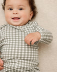 Green Gingham Baby Sleep Set