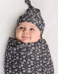 Ikat Blooms Swaddle + Hat Set
