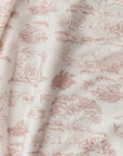 Rose Toile Tie-Top Long-Sleeve Women’s Sleep Set