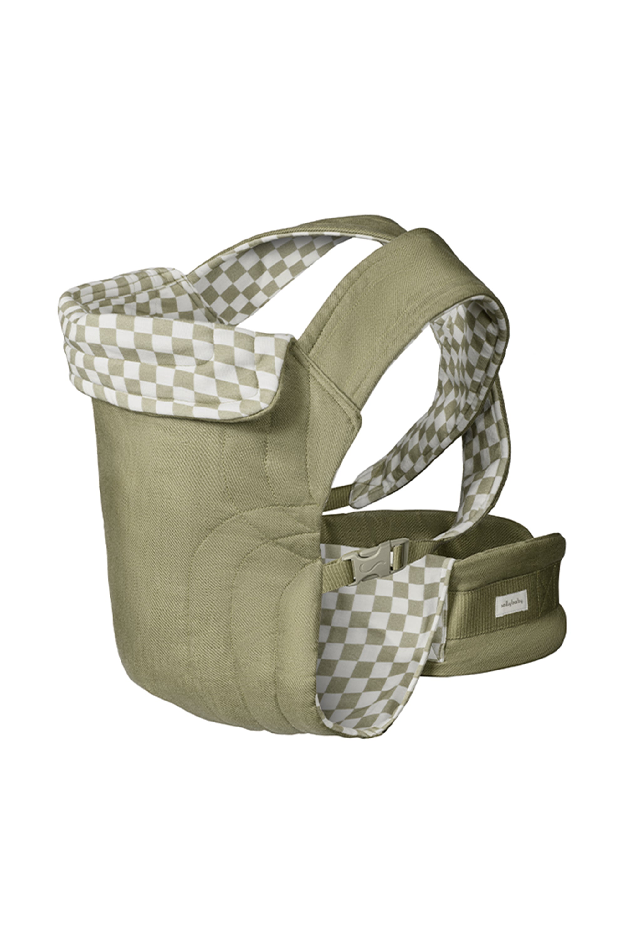 Sage Chequer Soft Buckle Carrier