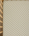 Sage Chequer Crib Sheet