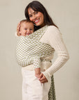 sage chequer baby wrap carrier product image